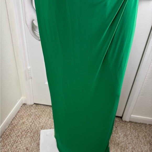 Marina Elegant Green Long Sleeve Dress Size 6. A43 - Picture 11 of 16